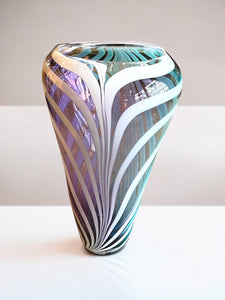 Vase, swirl, artist signed